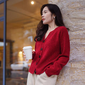 【现货】一姐秋冬简约休闲百搭针织开衫
