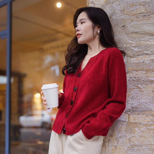 【现货】一姐秋冬简约休闲百搭针织开衫 商品图0