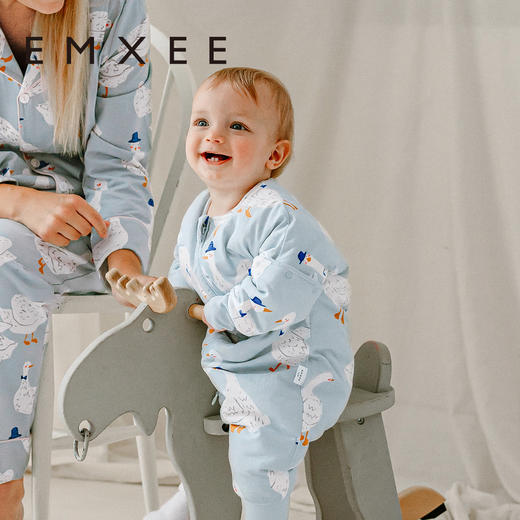 【宝宝安睡】EMXEE嫚熙婴儿豆豆绒睡袋秋冬款恒温纯棉 商品图1