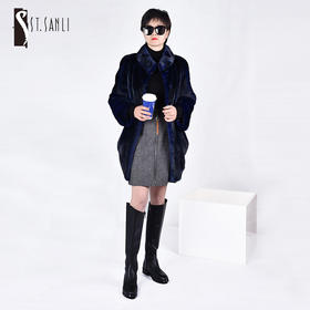 圣三利女装经典款水貂毛皮皮草SL154D002