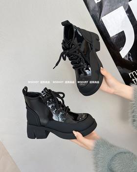 新品女士拼色百搭时尚女式加绒772B35522（W）