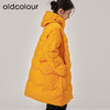 oldcolour冬季新款立体连帽廓形宽松长款羽绒服女O42093248 商品缩略图3