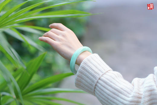 天然翡翠手镯 圈口：58mm 证书编号： YD23021900667 商品图4