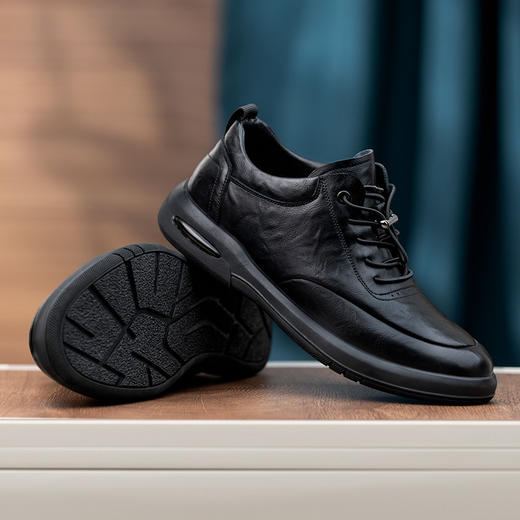 男士皮鞋休闲内增高6cm商务正装皮鞋新郎结婚婚鞋 商品图2