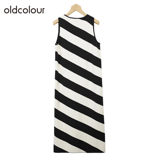 oldcolourV领休闲简约连衣裙冬季新款宽松无袖针织长裙O42106288 商品图2