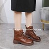 新品女士牛皮加绒软底软面女矮靴803B35517（W） 商品缩略图8