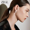 ZEGL设计师芭蕾系列人造珍珠耳环女2023新款气质流苏耳钉银针耳饰 商品缩略图2