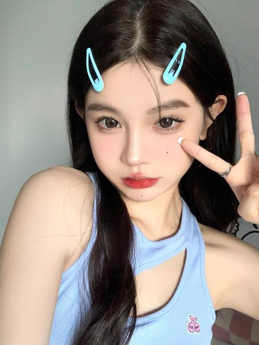 Gugucon旗下 ·草莓心事 14.5mm白狮参考着色大直径 ｜半年抛  2片 商品图3