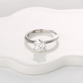 【宏艺珠宝】经典六爪求婚之戒·银s925戒指