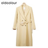oldcolour冬季新款高级感气质显瘦长款纯羊毛毛呢外套女O44156439 商品缩略图1