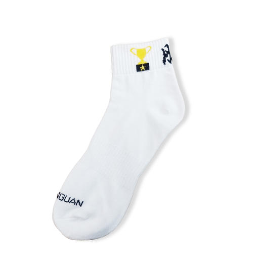 金满贯运动袜袜子男女长袜跑步运动袜乒乓球袜纯棉中筒毛巾底 商品图4