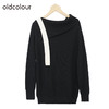 oldcolour简约气质针织衫冬季新款宽松显瘦中长款毛衣女O41052351 商品缩略图3