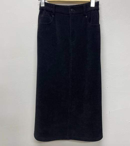 1FMZ一粒扣松紧腰灯芯绒半裙21114（黑A咖啡D） 冬季 290194000028 商品图0