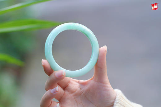 天然翡翠手镯 圈口：58mm 证书编号： YD23021900667 商品图0