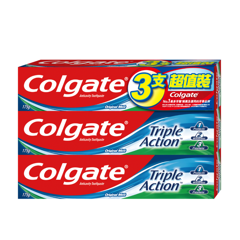 高露洁 COLGATE三重功效牙膏 175g x 3支