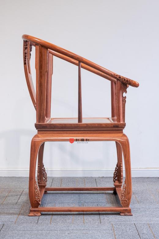 红桥红  家具严选  缅甸花梨（大果紫檀）【带托泥 皇宫 圈椅 三件套】 商品图8