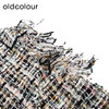 oldcolour小香风马甲背心冬季新款毛边粗花呢无领外套女O42032234 商品缩略图4