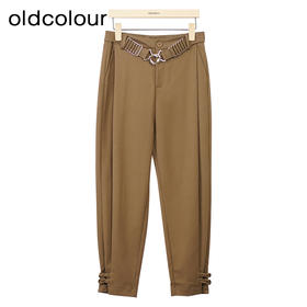 oldcolour设计感休闲裤冬季新款直筒宽松气质长裤女GO41073903