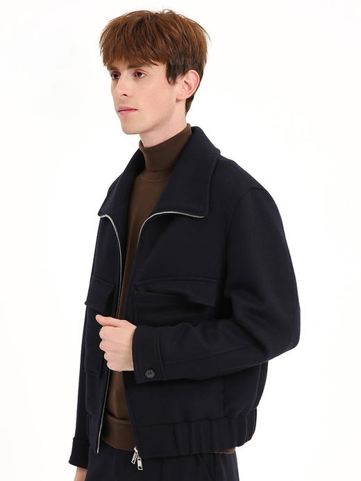 callisto藏青全羊毛夹克棉夹克 FSFEJ102C 商品图1