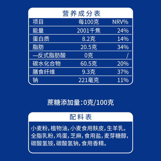 【冯站长专享】卓牧（JOMILK）鲜羊奶粗粮饼干160g 富含膳食纤维羊乳高纤粗粮 羊乳膳食纤维饼干 商品图6