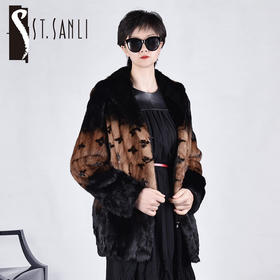 圣三利女装高级奢华水貂毛皮草SL134D012