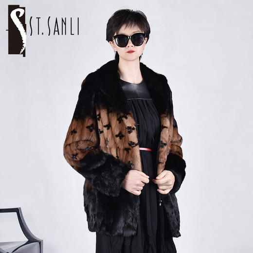 圣三利女装高级奢华水貂毛皮草SL134D012 商品图0