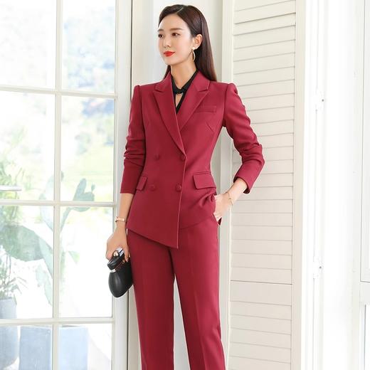 IWY/秋冬高端年会主持职业装气质女神范时尚西装套装女工作服西服正装CP0564 商品图1