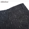 oldcolour黑色高腰短裤冬季新款印花简约百搭休闲裤女O42071221 商品缩略图4