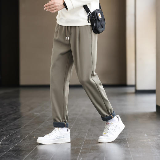 【远红外发热+抗菌】圣得西冬款加绒加厚宽松系带休闲长裤2362915728 商品图1