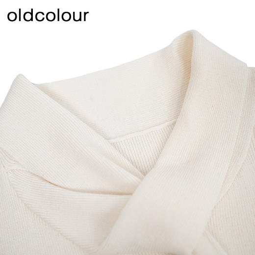 oldcolour纯色套头针织衫冬季新款设计感宽松打底毛衣女O44052441 商品图4