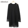 oldcolour纯色简约连衣裙冬季新款设计感中长款针织衫女O41103169 商品缩略图0