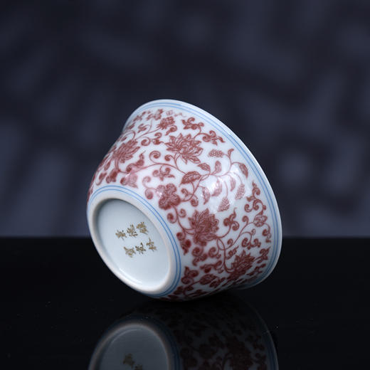 釉里红缠枝鸡缸杯 商品图2
