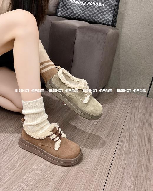 新品浅帮磨砂皮毛绒休闲棉鞋394B35565（W） 商品图7