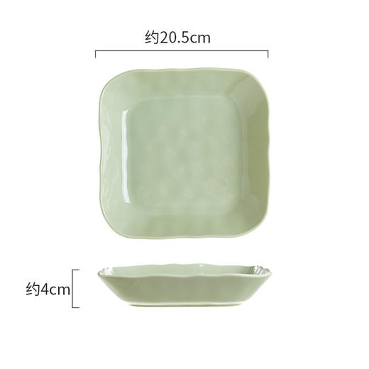 【用上镜餐具！做美味料理】轻奢ins奶油风陶瓷餐具陶瓷家用，乔迁饭菜碗盘碟子组合高颜值汤碗，高温健康瓷、清新马卡龙、手感细腻有质感、底部磨砂防滑 商品图11