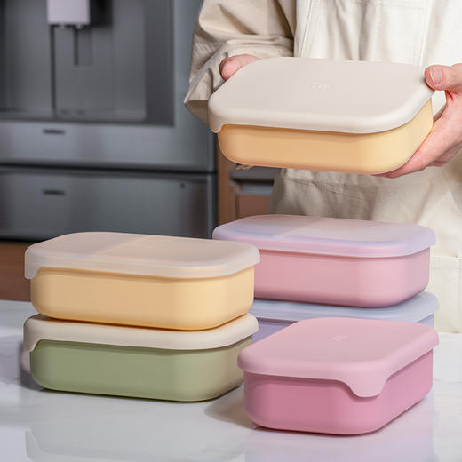 OTB铂金硅胶冰激凌分格饭盒 商品图1