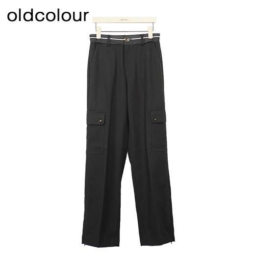oldcolour美式复古休闲裤冬季新款时尚直筒工装长裤女O43073353 商品图1