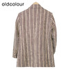 oldcolour复古西装外套冬季新款条纹直筒廓形气质上衣女O44048451 商品缩略图1