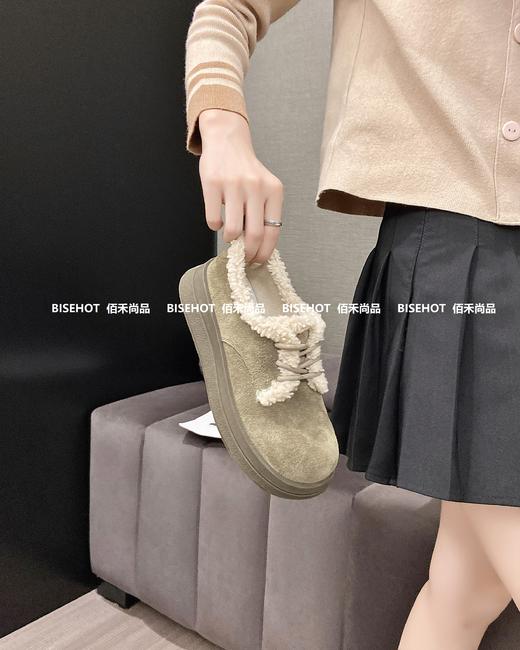 新品浅帮磨砂皮毛绒休闲棉鞋394B35565（W） 商品图0