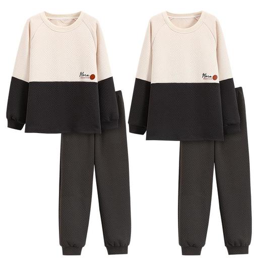 秋冬季新款情侣睡衣夹层棉加厚保暖冬天男士女士家居服套装 商品图4