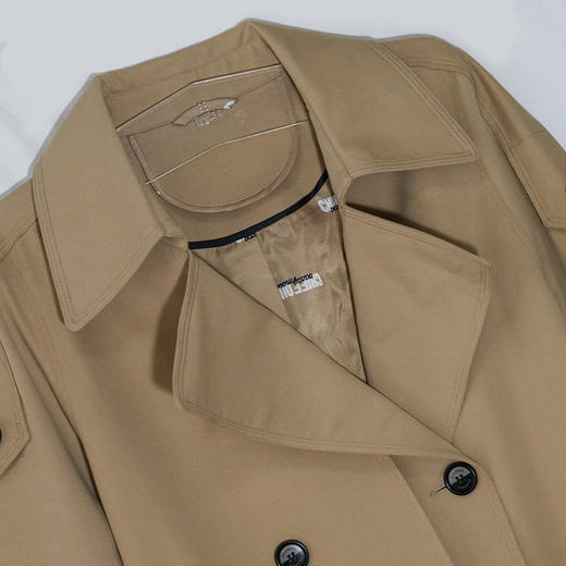 VIVIAN LIU薇薇安刘TR2343107秋女装新款小翻领英伦风双排扣风衣 商品图2