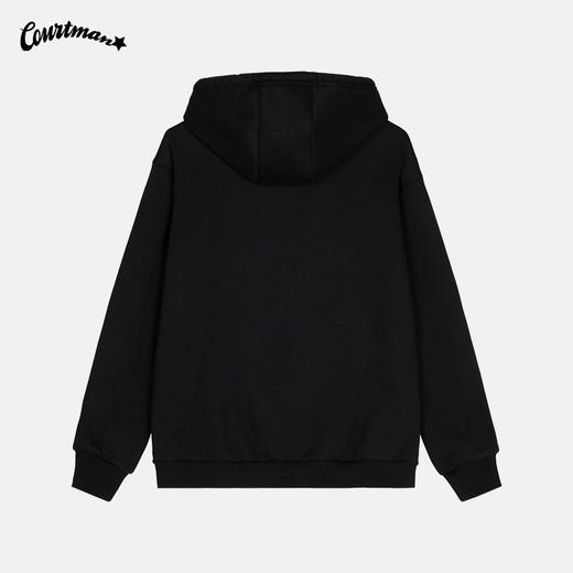 【美式字体】美式字体加绒连帽卫衣透视字体的设计美式风格拉满 商品图3