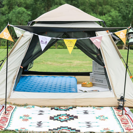 徽羚羊 云海流沙金四角3-4人涂银帐篷 2.1*2.1m（大号）HLY-ZP-22040 商品图3