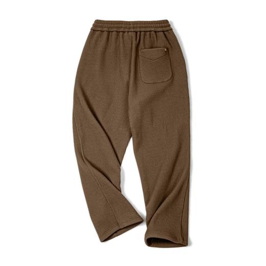 马登工装 美式复古条绒垂感阔腿裤子宽松加绒直筒拖地休闲长裤男 商品图5