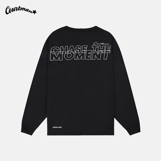 【福利大放送】COURTMAN长袖T恤C星印花运动休闲美式百搭宽松上衣潮 商品图1