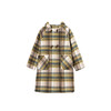 littletime童装中长款外套保暖格纹连帽女童呢子大衣2023秋冬新款 商品缩略图4