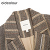 oldcolour复古西装外套冬季新款条纹直筒廓形气质上衣女O44048451 商品缩略图2