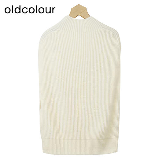 oldcolour毛织背心冬季新款设计感时尚半高领针织上衣女O44051411 商品图1