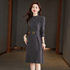 好看的针织连衣裙，新款女秋冬季小个子收腰显瘦内搭毛衣裙子CC-22-8303 商品缩略图0