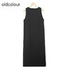 oldcolourV领休闲简约连衣裙冬季新款宽松无袖针织长裙O42106288 商品缩略图3