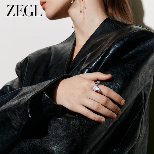 ZEGL设计师蝶语系列蝴蝶开口戒指女小众设计指环冷淡风高级食指戒 商品图1